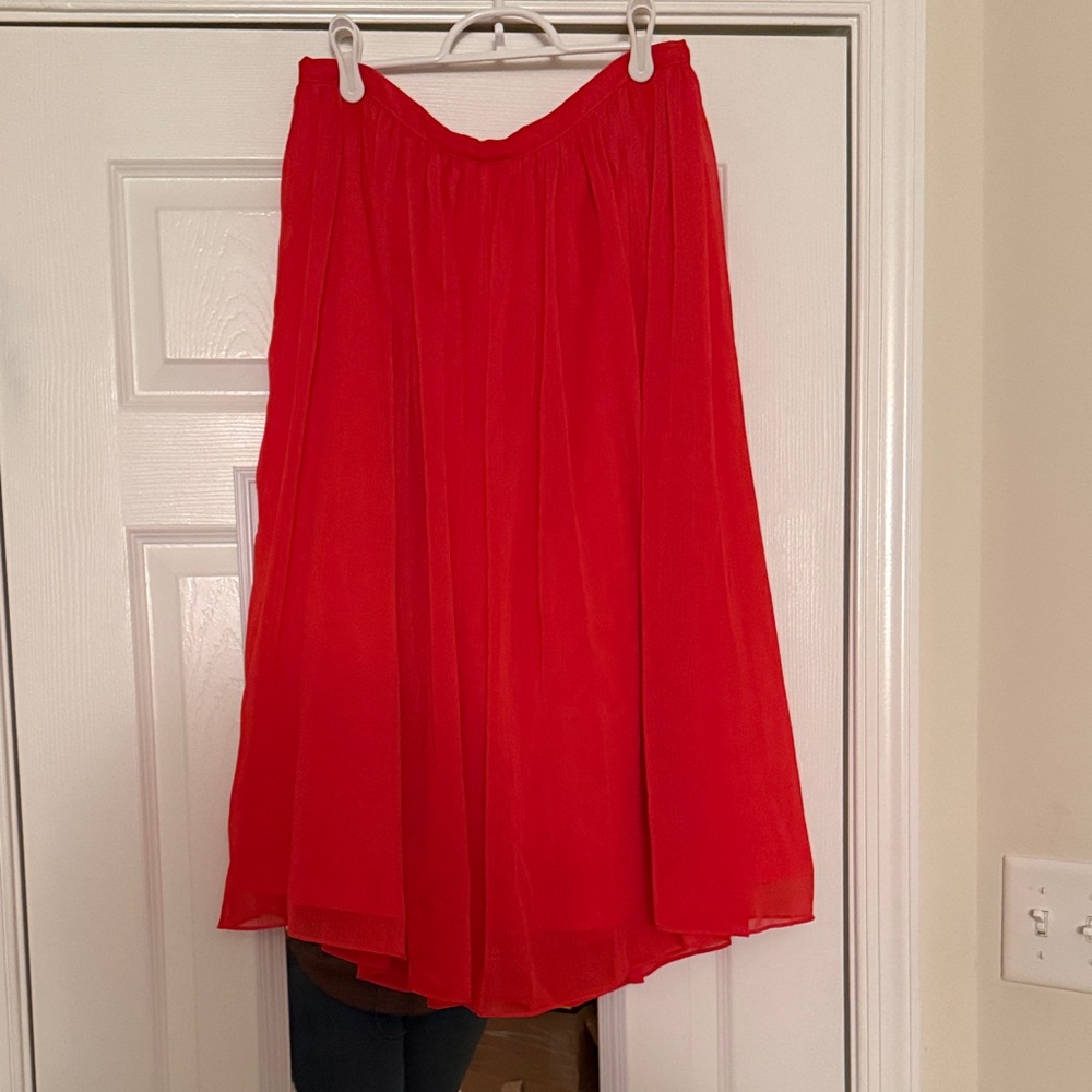 Elegant Red Women's Skirt